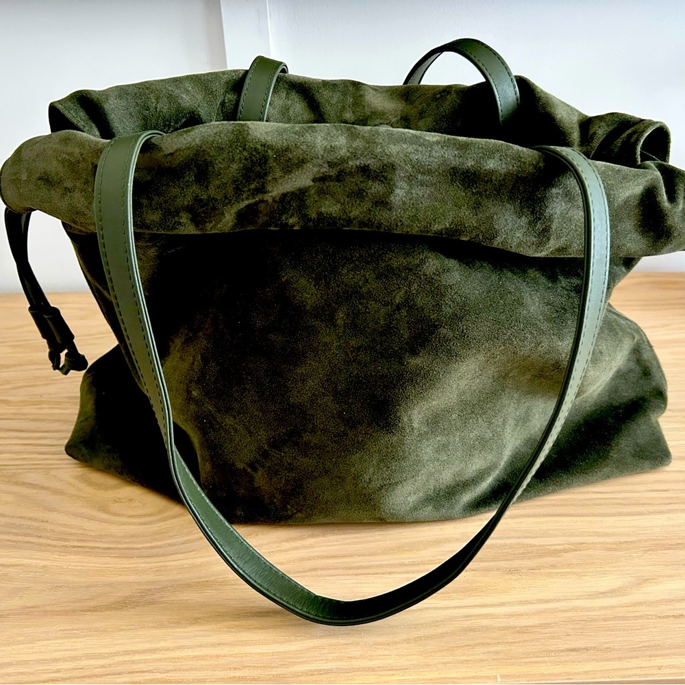 Green Suede Elegant Women's Bag- Never used
